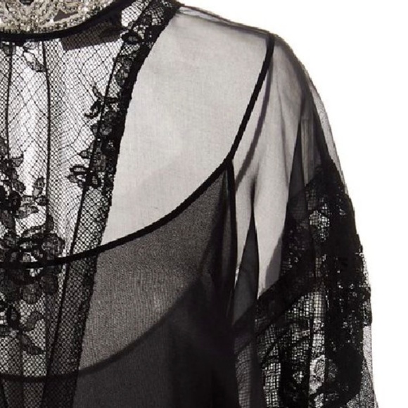 Miu Miu Chantilly Sheer Black Lace Dress size 36/xs - Picture 2 of 7